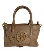 TORY BURCHトリーバーチ）の古着「AMANDA CLASSIC HOBO/TORY BURCH」｜ベージュ