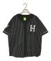 HUF（ハフ）の古着「ベースボールシャツ HUF ハフ フォーエバー ベースボール ジャージ ピンストライプ KN00340」｜ブラック