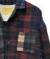 中古・古着 SEVEN BY SEVEN (セブンバイセブン) OPEN COLLAR SHIRTS（NEEDLE PUNCH WOOL CHECK）/オープンカラーシャツ/ニードル パンチ ウール チェック マルチカラー サイズ:M：18000円