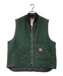 CarHartt（カーハート）の古着「ダック中綿ベスト/V02 SPC/CarHartt/カーハート/Made in USA」｜グリーン