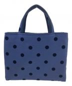 BIBI soeursビビスール）の古着「ドット柄ハンドバッグ BIBI soeurs ビビスール BIBI bag. “MINI” Dot Navy 日本製」｜ネイビー