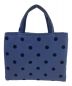 BIBI soeurs（ビビスール）の古着「ドット柄ハンドバッグ BIBI soeurs ビビスール BIBI bag. “MINI” Dot Navy 日本製」｜ネイビー