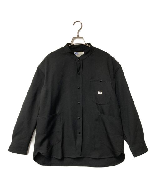 LEE（リー）LEE CITYSHOP (シティショップ) 別注 Big pocket shirt ビッグポケットシャツ LEE リー CITYSHOP シティショップ バンドカラー シャツジャケット LM8609 ブラック サイズ:SIZE Mの古着・服飾アイテム