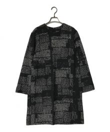 marimekko（マリメッコ）の古着「ドットワンピース/ AMELIE MATI/バックジップ」｜ブラック×ホワイト