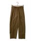 MARKAWARE（マーカウェア）の古着「CLASSIC FIT TROUSERS ORGANIC WOOL TROPICAL/A21A-03PT02C/クラシックフィットトラウザーズ/インタック」｜ブラウン