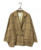 CLANEクラネ）の古着「SIDE SLIT OVER TAILORED JACKET BEIGE/18103-0411/クラネ」｜ベージュ