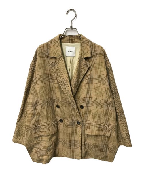 CLANE（クラネ）CLANE (クラネ) SIDE SLIT OVER TAILORED JACKET BEIGE/18103-0411/クラネ ベージュ サイズ:1の古着・服飾アイテム