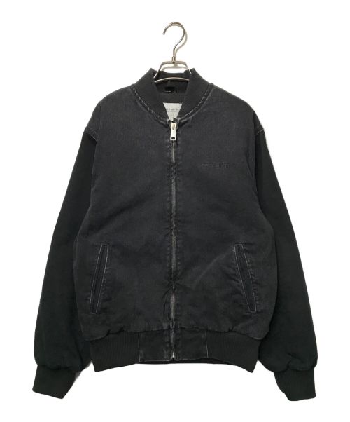 Carhartt WIP（カーハート）Carhartt WIP (カーハート) PAXON BOMBER CARHARTT WIP カーハート パクストンボンバー オーガニックコットン ユーズド加工 ウォッシュ加工 I033273 ブラック サイズ:Sの古着・服飾アイテム