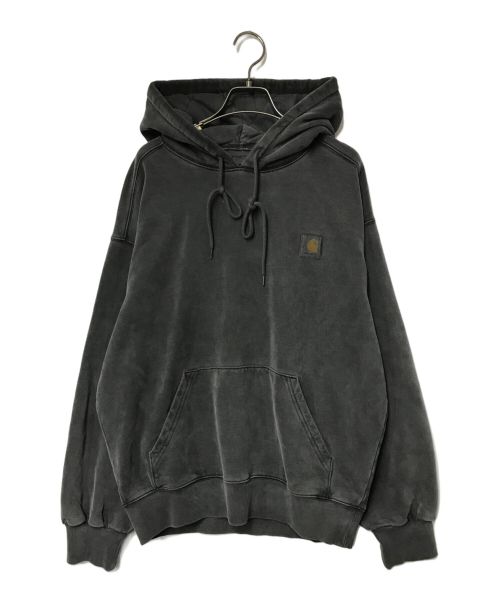 Carhartt WIP（カーハート）Carhartt WIP (カーハート) HOODED VISTA SWEAT Vulcan garment dyed CARHARTT WIP カーハート 製品染め I029523 ブラック サイズ:Sの古着・服飾アイテム