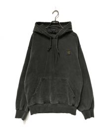 Carhartt WIP（カーハート）の古着「HOODED VISTA SWEAT Vulcan garment dyed CARHARTT WIP カーハート 製品染め I029523」｜ブラック