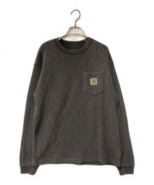 Carhartt WIP（カーハート）の古着「L/S POCKET WAFFLE T-SHIRT/A242031/カーハート/コットンワッフル生地」｜グレー