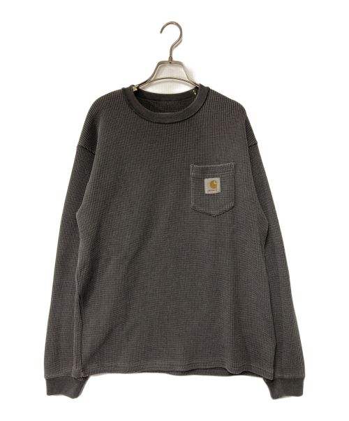 Carhartt WIP（カーハート）CARHARTT WIP (カーハート) L/S POCKET WAFFLE T-SHIRT/A242031/カーハート/コットンワッフル生地 グレー サイズ:Sの古着・服飾アイテム