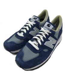 NEW BALANCE×CarHartt（ニューバランス×カーハート）の古着「ローカットスニーカー NEW BALANCE ニューバランス CarHartt カーハート M990CH1 USA」｜ネイビー