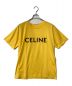 CELINE（セリーヌ）の古着「ロゴ ルーズTシャツ CELINE セリーヌ クルーネック ロゴプリント イタリア製 2X681671Q」｜イエロー