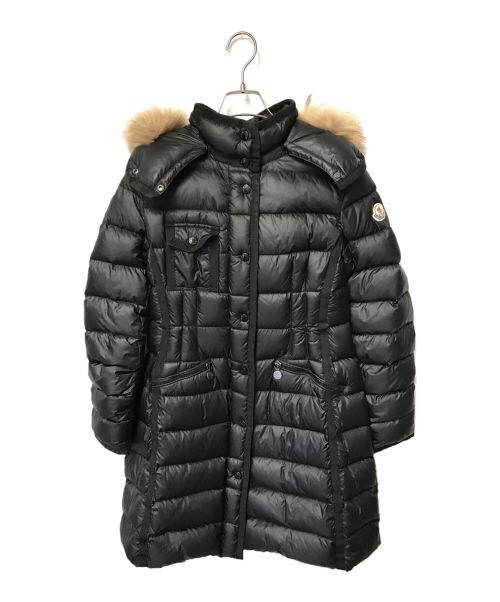 MONCLER（モンクレール）MONCLER (モンクレール) HERMIFUR フーデットダウンコート MONCLER モンクレール A20934995615 ブラック サイズ:1の古着・服飾アイテム