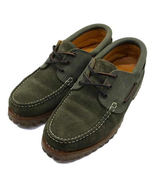 Timberland（ティンバーランド）Timberland (ティンバーランド) 3EYE LUG デッキシューズ Timberland ティンバーランド A67148 オリーブ オリーブ サイズ:US8/UK7.5/EU41.5JP26の古着・服飾アイテム