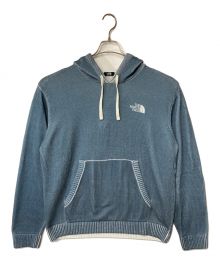 THE NORTH FACE（ザ ノース フェイス）の古着「PRINTED HOODIE THE NORTH FACE ザ ノース フェイス TNF ニットパーカー ニットフーディー NM5PP72A」｜ブルー