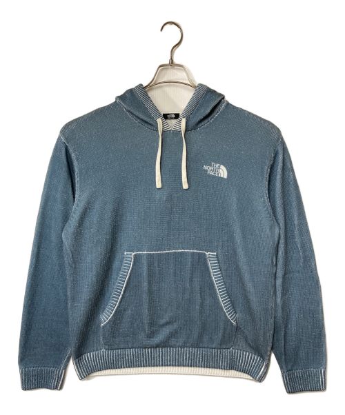 THE NORTH FACE（ザ ノース フェイス）THE NORTH FACE (ザ ノース フェイス) PRINTED HOODIE THE NORTH FACE ザ ノース フェイス TNF ニットパーカー ニットフーディー NM5PP72A ブルー サイズ:2XLの古着・服飾アイテム