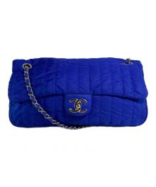 CHANEL（シャネル）の古着「マドモアゼル ココマーク ナイロン チェーンショルダーバッグ/A67080/シャネル」｜ブルー