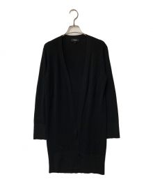 theory（セオリー）の古着「New Dress Up Rib Midi Cardi theory セオリー 01-3103719」｜ブラック