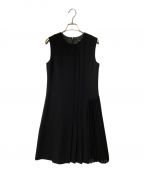 theoryセオリー）の古着「PLEATED DAY DRESS プリーツデイドレス theory セオリー 01-3105201」｜ブラック