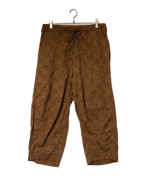 J.S HOMESTEAD（ジャーナルスタンダード ホームステッド）J.S HOMESTEAD DYED PAISLEY DART HEM MIL TROUSERS J.S HOMESTEAD ジャーナルスタンダード ホームステッド 20030470145010 ブラウン ペイズリー ワイド イージーパンツの古着・服飾アイテム