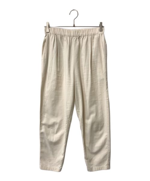 evam eva（エヴァムエヴァ）evam eva (エヴァムエヴァ) cotton tuck pants evam eva エヴァムエヴァ E221T199 アイボリー アイボリー サイズ:1の古着・服飾アイテム