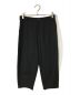 evam eva（エヴァムエヴァ）の古着「cotton silk cropped pants/コットンシルククロップドパンツ/E203T014」｜ブラック