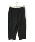 evam eva (エヴァムエヴァ) cotton silk cropped pants/コットンシルククロップドパンツ/E203T014 ブラック サイズ:1：5000円