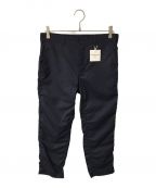 COMME des GARCONS HOMMEコムデギャルソン オム）の古着「Wool Tro Trousers/ウールトロトラウザー/HQ-P001/テーパード/パッカリング」｜ネイビー