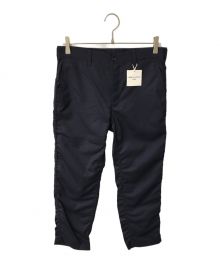 COMME des GARCONS HOMME（コムデギャルソン オム）の古着「Wool Tro Trousers/ウールトロトラウザー/HQ-P001/テーパード/パッカリング」｜ネイビー