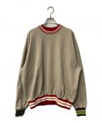 jacquemusジャックムス）の古着「Le Sweatshirt Lasso Striped Rib Sweatshirt/スウェットシャツ/リブ切替/235JS120-2272」｜ベージュ