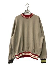 jacquemus（ジャックムス）の古着「Le Sweatshirt Lasso Striped Rib Sweatshirt/スウェットシャツ/リブ切替/235JS120-2272」｜ベージュ