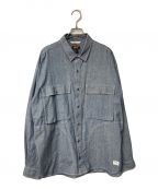 NANGAナンガ）の古着「TAKIBI FIELD SHIRT/タキビ フィールド シャツ NW2311-1H503」｜インディゴ