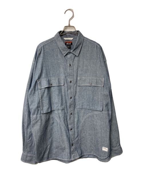 NANGA（ナンガ）NANGA (ナンガ) TAKIBI FIELD SHIRT/タキビ フィールド シャツ NW2311-1H503 インディゴ サイズ:JPN XL/USA L/EUR Lの古着・服飾アイテム