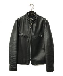 Schott（ショット）の古着「CAFE RACER NEW NAKED/7578/541XX/シングルレザージャケット」｜ブラック