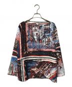 Jean Paul GAULTIERジャンポールゴルチェ）の古着「International City Printed Top Shirts/JPJ018/総柄ブラウス/」｜マルチカラー