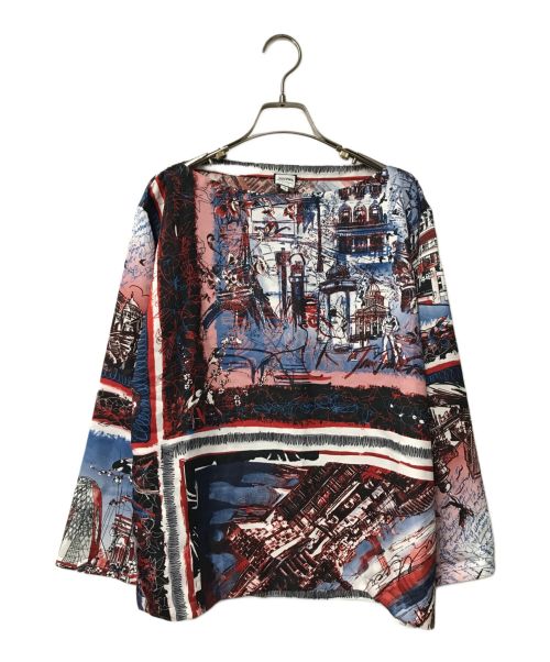 Jean Paul GAULTIER（ジャンポールゴルチェ）Jean Paul GAULTIER (ジャンポールゴルチェ) International City Printed Top Shirts/JPJ018/総柄ブラウス/ マルチカラー サイズ:42の古着・服飾アイテム