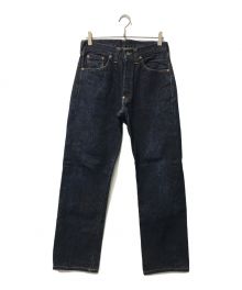 LEVI'S（リーバイス）の古着「復刻201XXデニムパンツ/201-0003/バレンシア工場/赤耳/BIGE/ボタン裏555/98年3月製」｜インディゴ