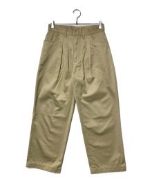 FARAH（ファーラー）の古着「Two-Tuck Wide Pants FARAH ファーラー 2タックチノパンツ FR0301-M4006 」｜ベージュ