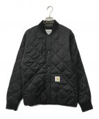 Carhartt WIPカーハート）の古着「BARROW LINER JACKET CARHARTT WIP カーハート I029461 ブラック ロゴ キルティング バロー ライナー ジャケット」｜ブラック