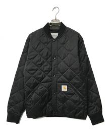 Carhartt WIP（カーハート）の古着「BARROW LINER JACKET CARHARTT WIP カーハート I029461 ブラック ロゴ キルティング バロー ライナー ジャケット」｜ブラック