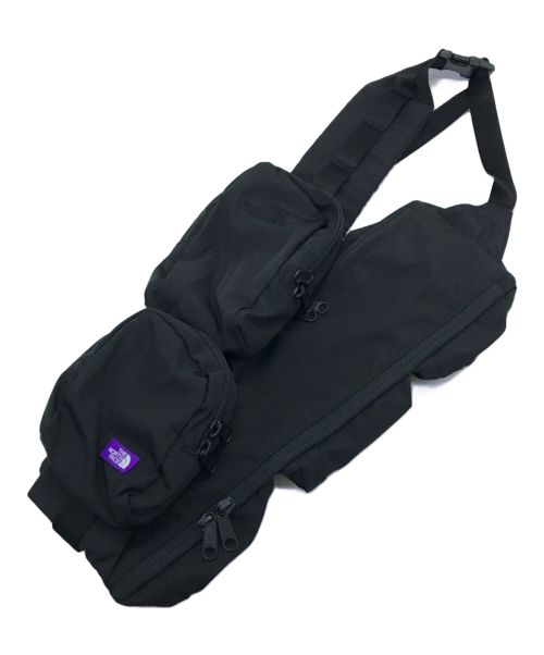 THE NORTHFACE PURPLELABEL（ザ・ノースフェイス パープルレーベル）THE NORTHFACE PURPLELABEL (ザ・ノースフェイス パープルレーベル) Mountain Wind Sling Bag/マウンテンウィンドスリングバッグ/NN7405N ブラックの古着・服飾アイテム