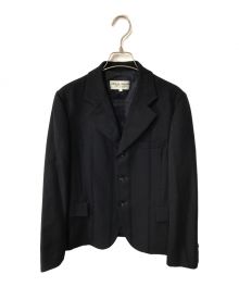 ROBE DE CHAMBRE COMME DES GARCONS（ローブドシャンブル コムデギャルソン）の古着「ウール3Bジャケット/ROBE DE CHAMBRE COMME DES GARCONS /ローブドシャンブル コムデギャルソン/ネイビー」｜ネイビー