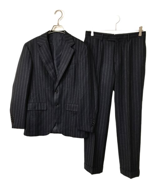 BEAMS F（ビームスエフ）BEAMS F (ビームスエフ) Savile Clifford CHALK STRIPES SUIT/サビル・クリフォード ストライプスーツ/BEAMS F/ビームス エフ/ネイビー/21-17-1621-264 ネイビー サイズ:44の古着・服飾アイテム