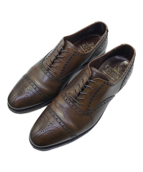 Crockett & Jones（クロケット＆ジョーンズ）Crockett & Jones (クロケット＆ジョーンズ) COVENTRY/ウィングチップシューズ/6034 ブラウン サイズ:61/2の古着・服飾アイテム