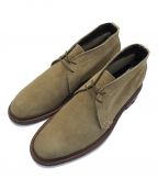 Aldenオールデン）の古着「UNLINED CHUKKA BOOT/アンラインド チャッカブーツ ALDEN/オールデン スエード 1494 USA製」｜ベージュ