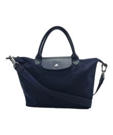 LONGCHAMP（ロンシャン）の古着「2WAYバッグ ハンドバッグ ショルダーバッグ LONGCHAMP ロンシャン ル プリアージュ L1512578006」｜ネイビー