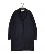 HARRIS WHARF LONDONハリスワーフロンドン）の古着「Cocoon coat pressed wool HARRIS WHARF LONDON ハリスワーフロンドン A1301MLK ネイビー」｜ネイビー