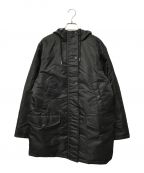 theoryセオリー）の古着「Aero Nylon ST Parka P/01-3309611/フーデッドダウンコート」｜ブラック